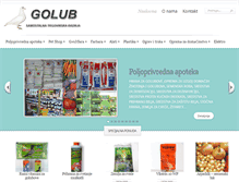 Tablet Screenshot of golubbgd.rs